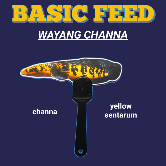 BISA COD Wayang ikan channa blue pulchra | wayang ikan channa auranti - Auranti Maculat