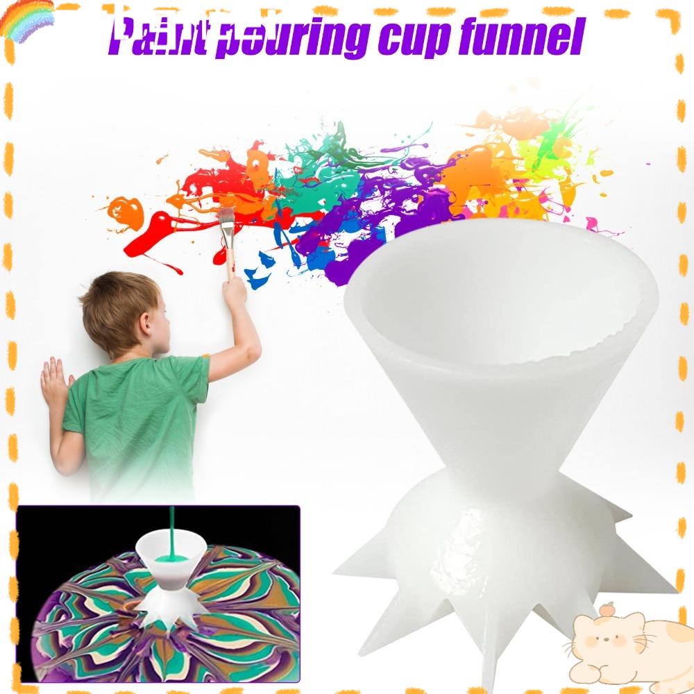 Solighter 2/3pcs/Set Gelas Belah Penuang Cat Mudah Digunakan Mini Split Cup Painting Pouring