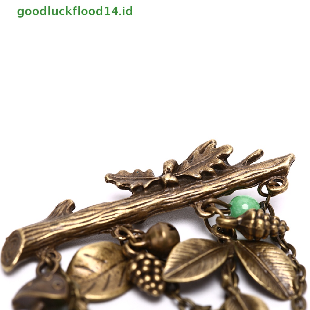 [GOOGFOUR] Fashion Vintage Asli Pohon Pinus Kerucut Jamur Liontin Bros Pin Perhiasan Hadiah [TOP]