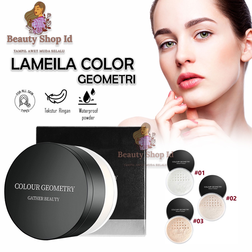 Beauty Jaya - Lameila Bedak Tabur Make up Powder Pengontrol Minyak Wajah Anti Air LM5067