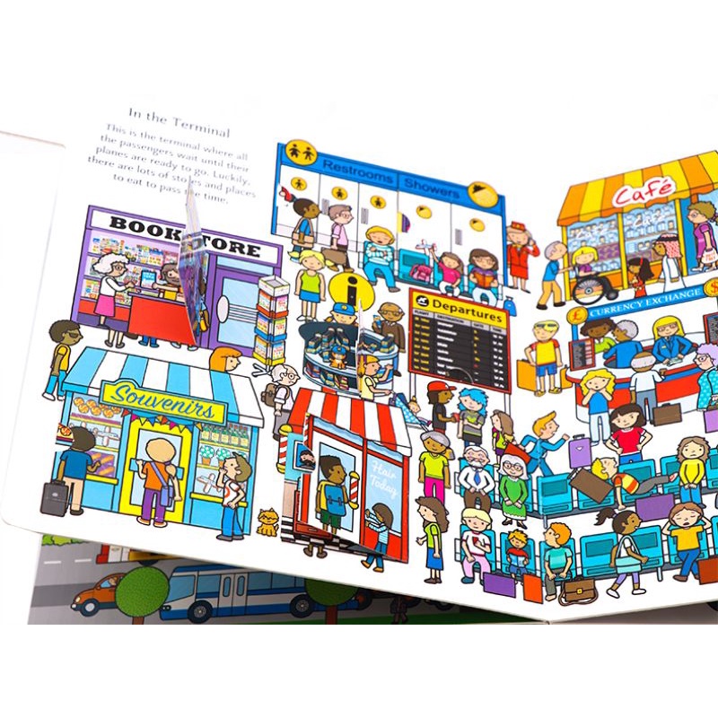 Original Playtown Construction Airport Emergency buku impor buku anak happychild