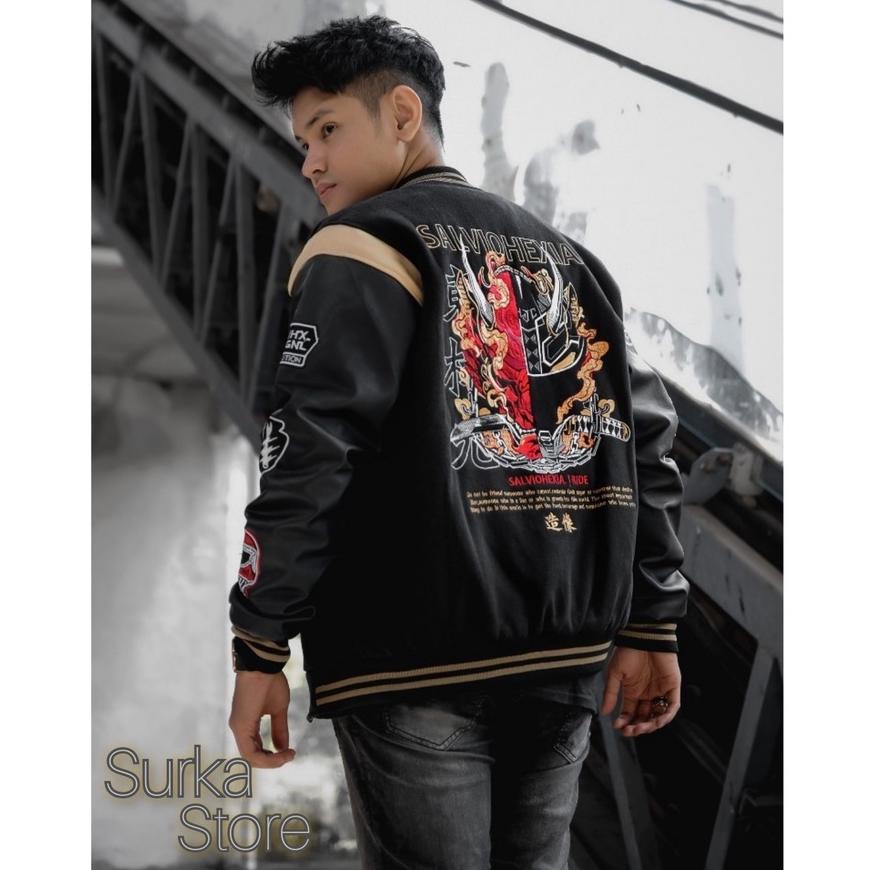 [D7C54] JAKET BASEBALL VARSITY PRIA ORIGINAL - JAKET VARSITY SUNMORI BASEBALL DISTRO BANDUNG Best ▔〔