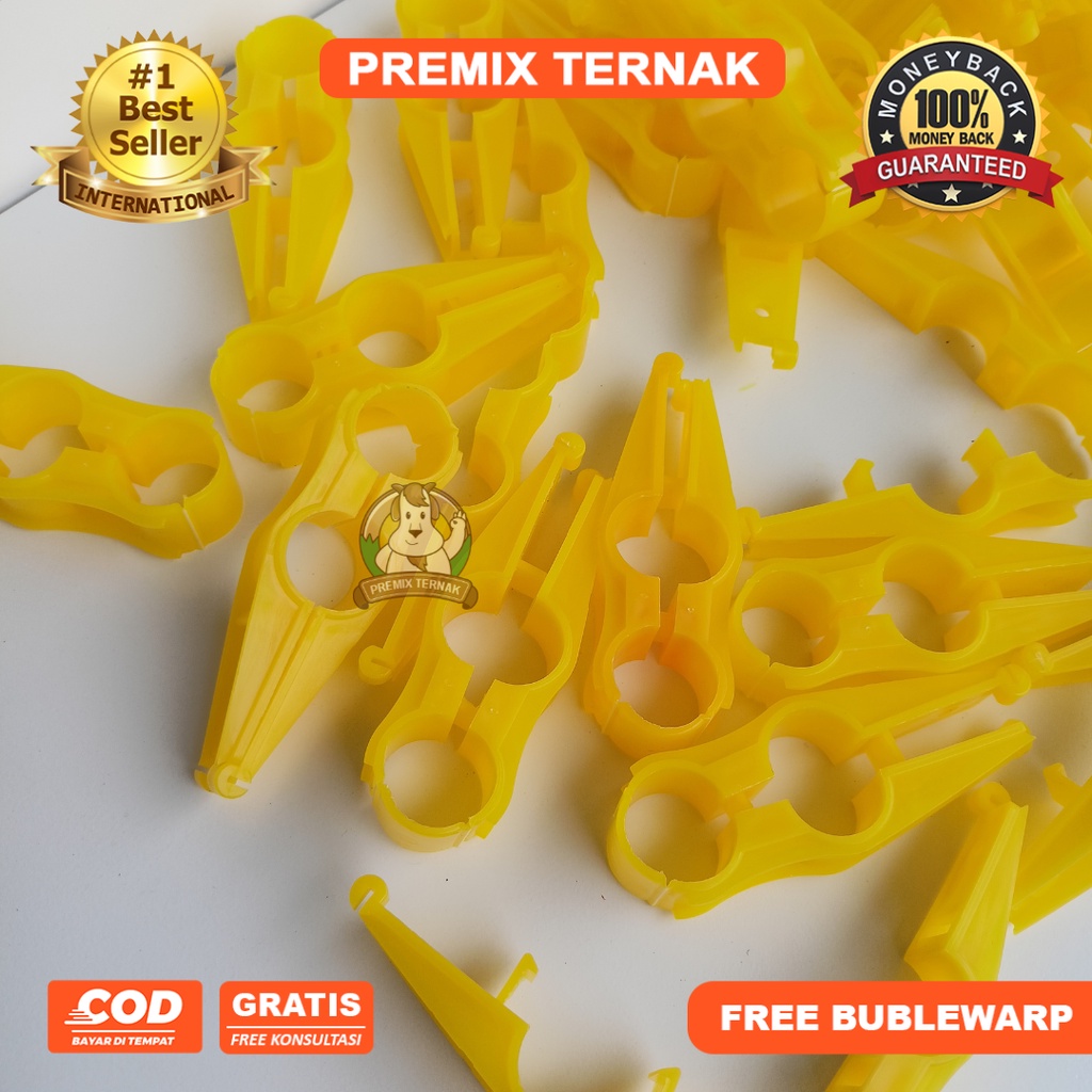 GANTUNGAN PIPA NIPPLE AYAM - S HOOK FULL - MODEL BULAT