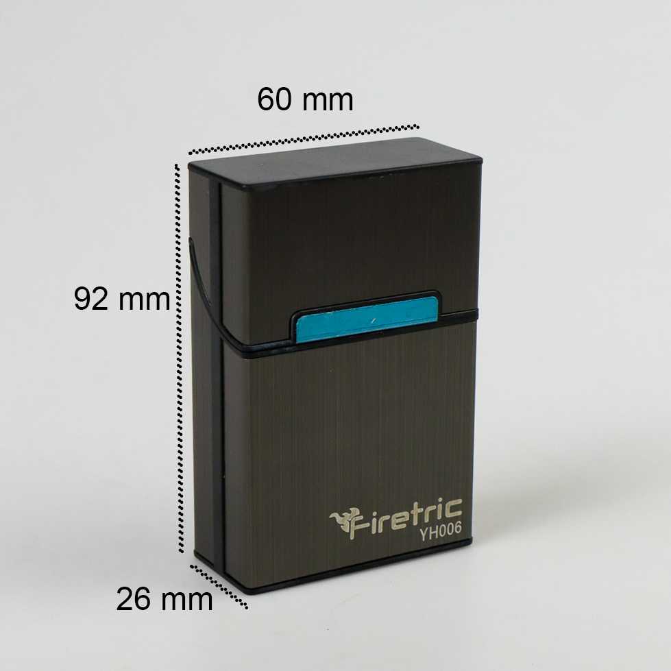 Firetric Kotak Pengganti Bungkus Rokok Elegan Aluminium Cigarette Case - YH006