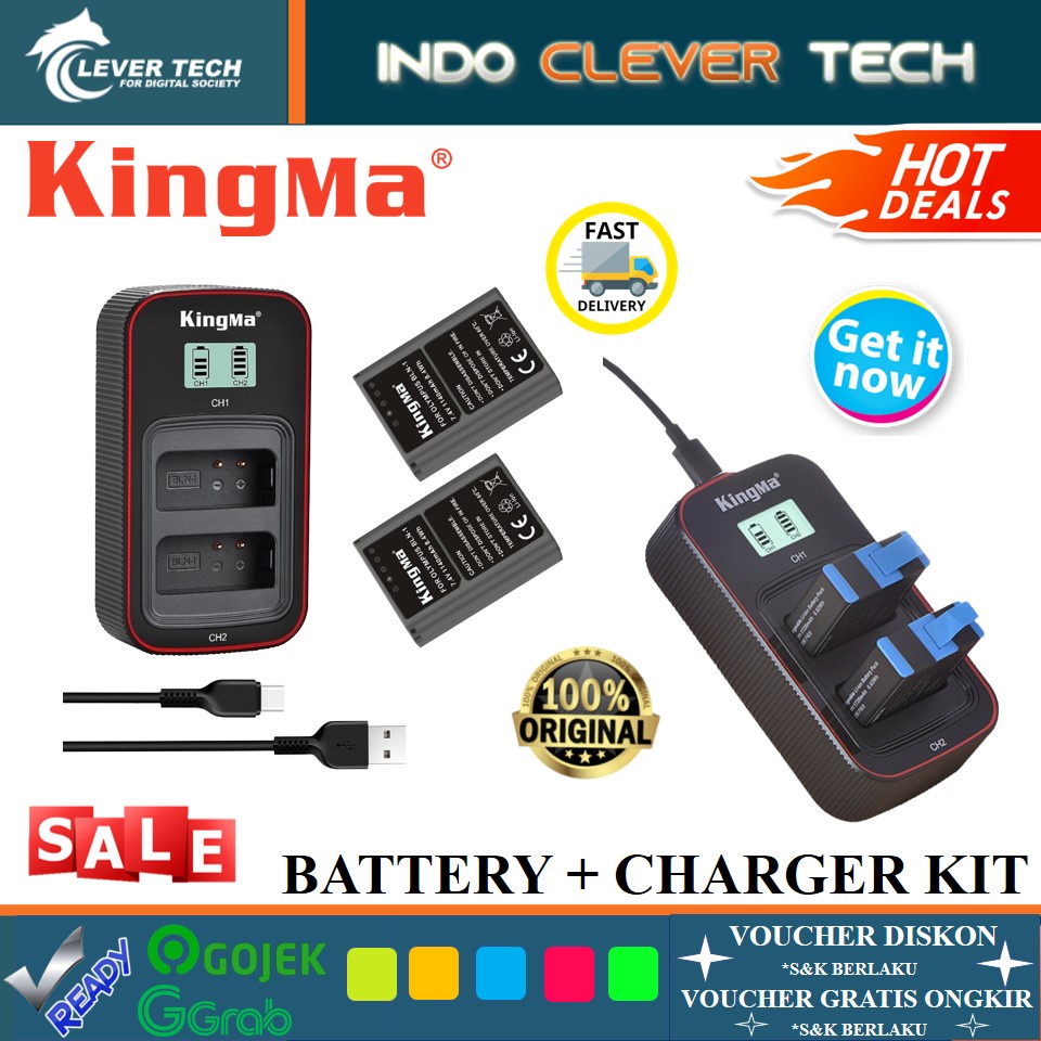 Kingma Battery Charger Kit for Gopro Hero 9 Black