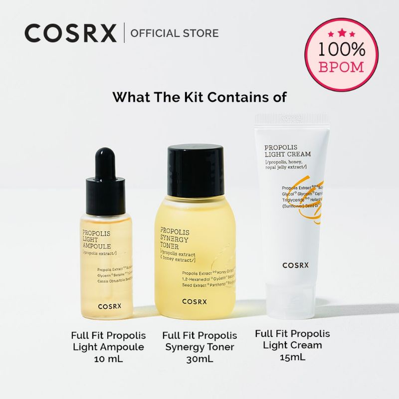 COSRX Full Fit Propolis Trial Kit (Honey Glow Kit) Skincare