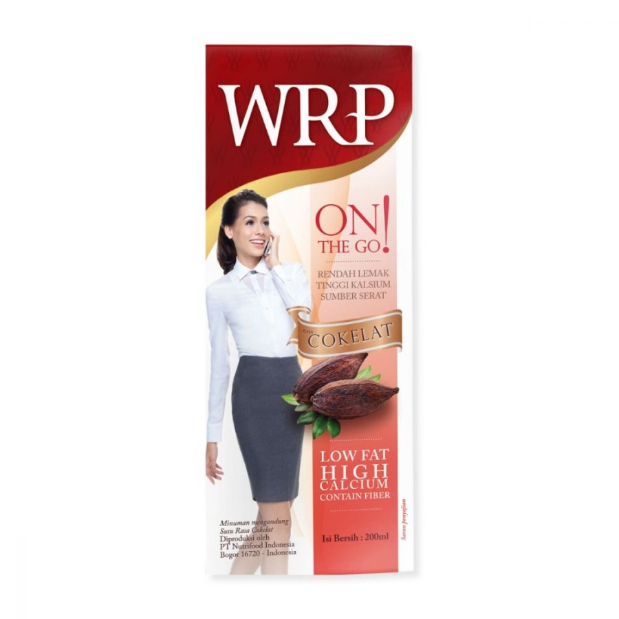 WRP Langsung Minum 200ml Susu Cair Wrp On the Go Rasa Kopi Stroberi Coklat Strawberry Original Wrp UHT Susu Diet Rendah Lemak