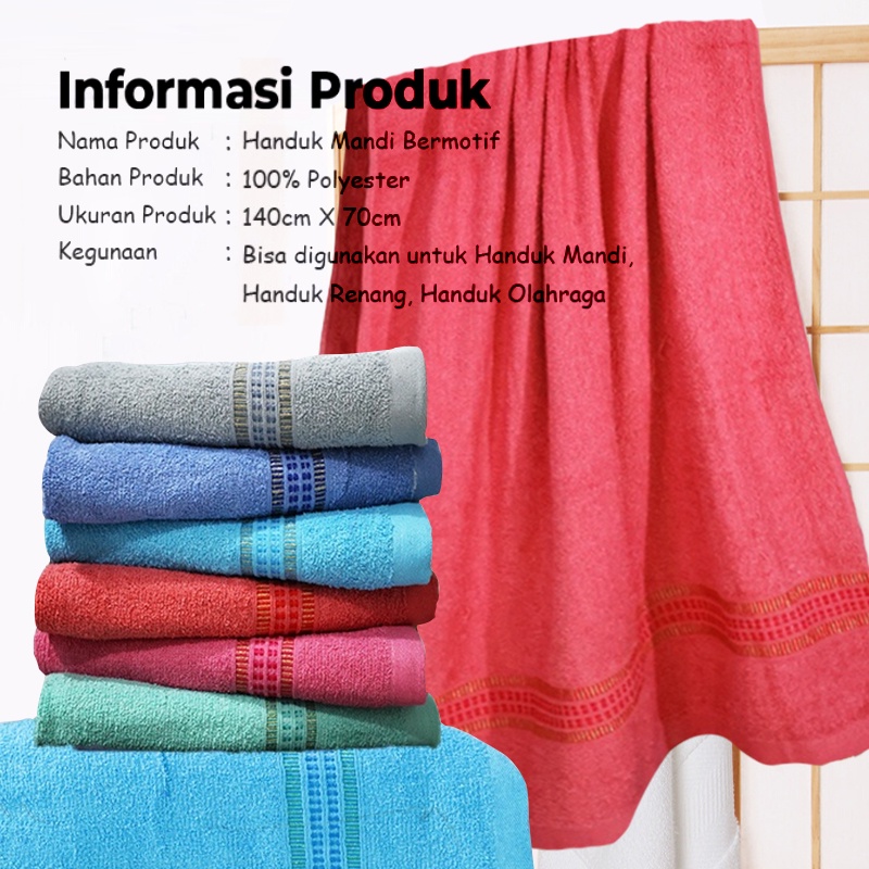 Handuk Mandi Katun Dewasa 70x140cm / 70x140cm Handuk Mandi Dewasa Daya Serap Tinggi Lembut / Handuk Lembut 70x140 Super Serap Handuk Besar Jumbo Dewasa Tebal microfiber BUNGA Handuk Mandi Lembut