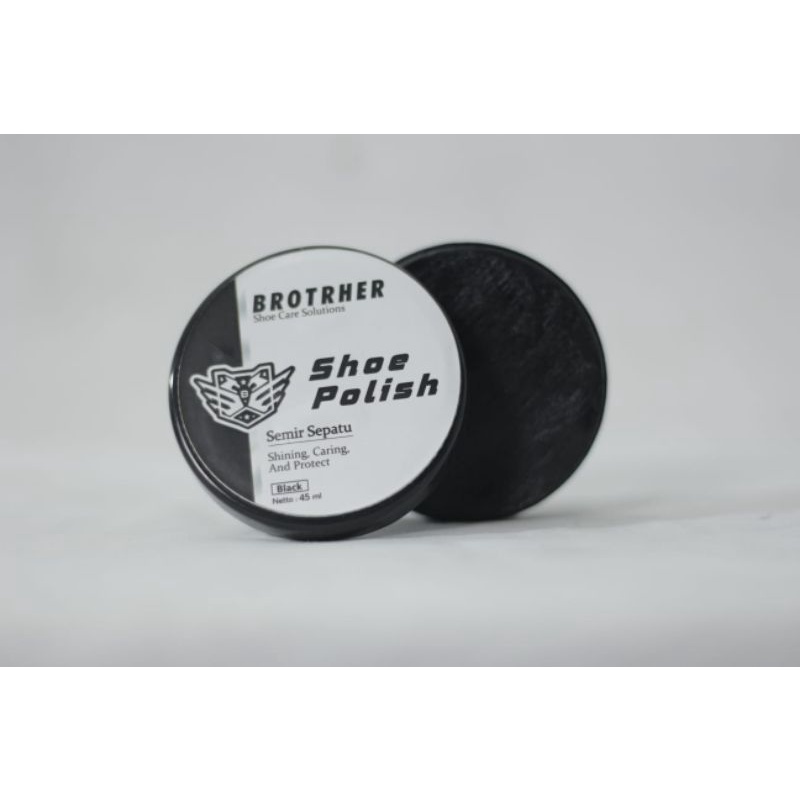 Semir Sepatu brotrher shoe polish Hitam Dan Netral Merk Brotrher