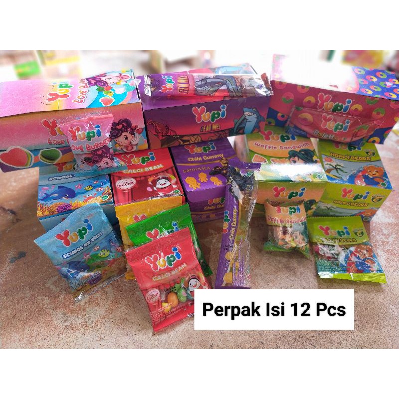 

Yupi 12gram Perpak Isi 12 Pcs