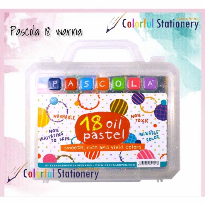 

Pastel Crayon / Kerayon Oil Pastel Pascola 18 Warna