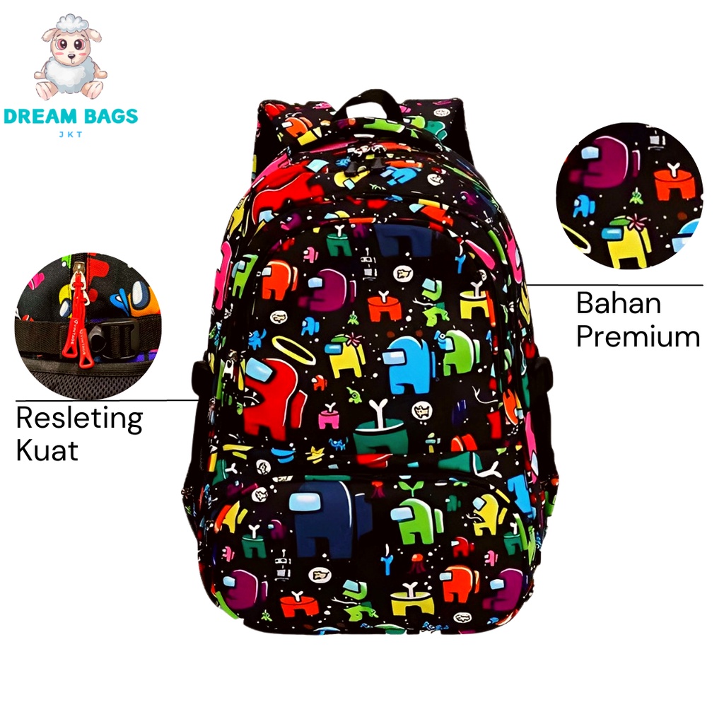 Tas Sekolah Anak Laki Laki SD Dream Bags 1822 - Tas Ransel Anak Laki SD - Tas Anak Cowok