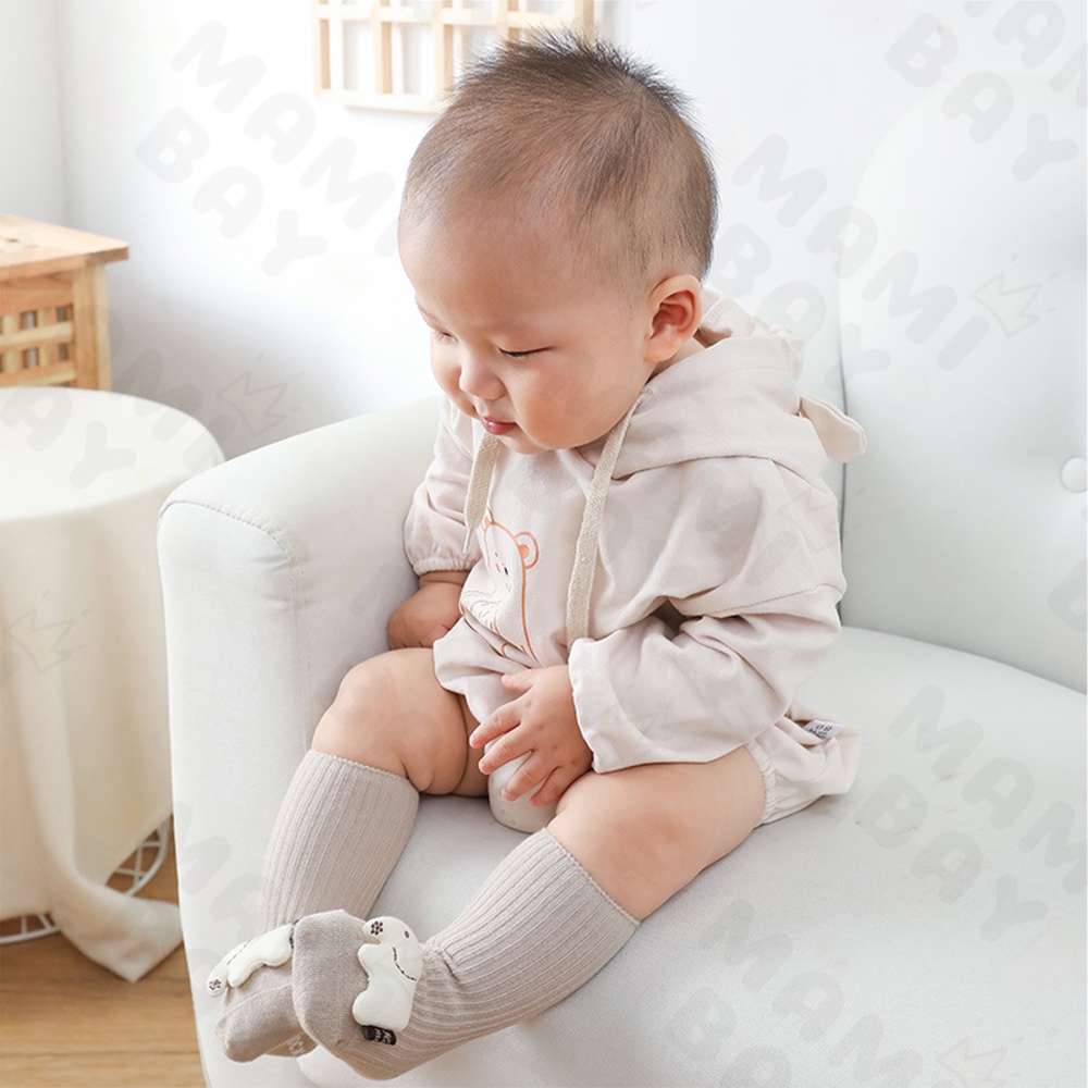 OKEYI Kaos Kaki Bayi Motif 3D/Kaos Kaki Panjang Bayi Anti Slip 0-12 Bulan