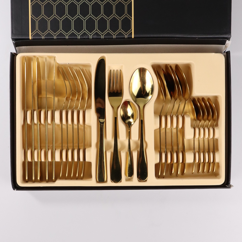 Set Perlengkapan Makan Sendok Garpu Pisau Cutlery 24 PCS