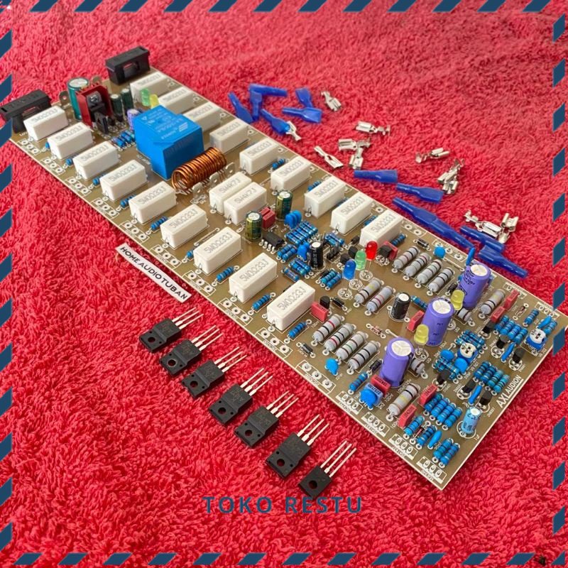 KIT DRIVER AXL AUDION 3U plus INBAL PROTEKTOR dan LED CLIP PCB FIBER fr4