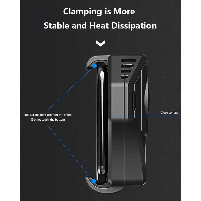 MEMO Smartphone Cooling Fan Kipas Pendingin Radiator Heat Sink - DL01 Hp Gaming Radiator cooling fan kipas heat sink