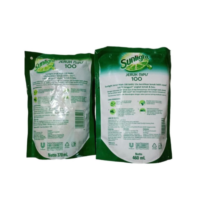 Sunlight Jeruk Nipis 100 370ml &amp; 460ml