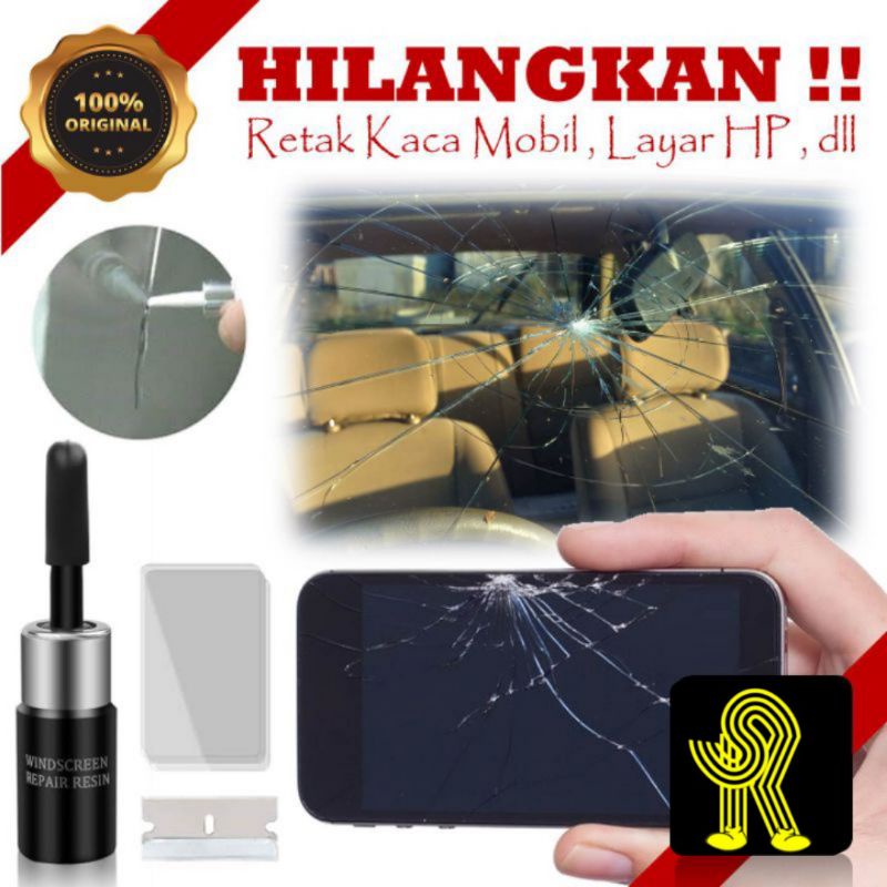 Lem Kaca Mobil Layar HP Aquarium Retak/Pecah | Alat Perekat ORIGINAL  Super kuat