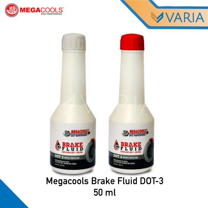 Megacools Brake Fluid DOT-3 50 ml Oli Minyak Cairan Rem Mobil Motor