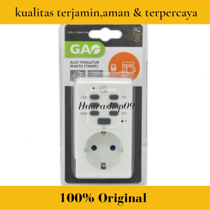 Gao Stop Kontak Timer Manual/Stop Kontak