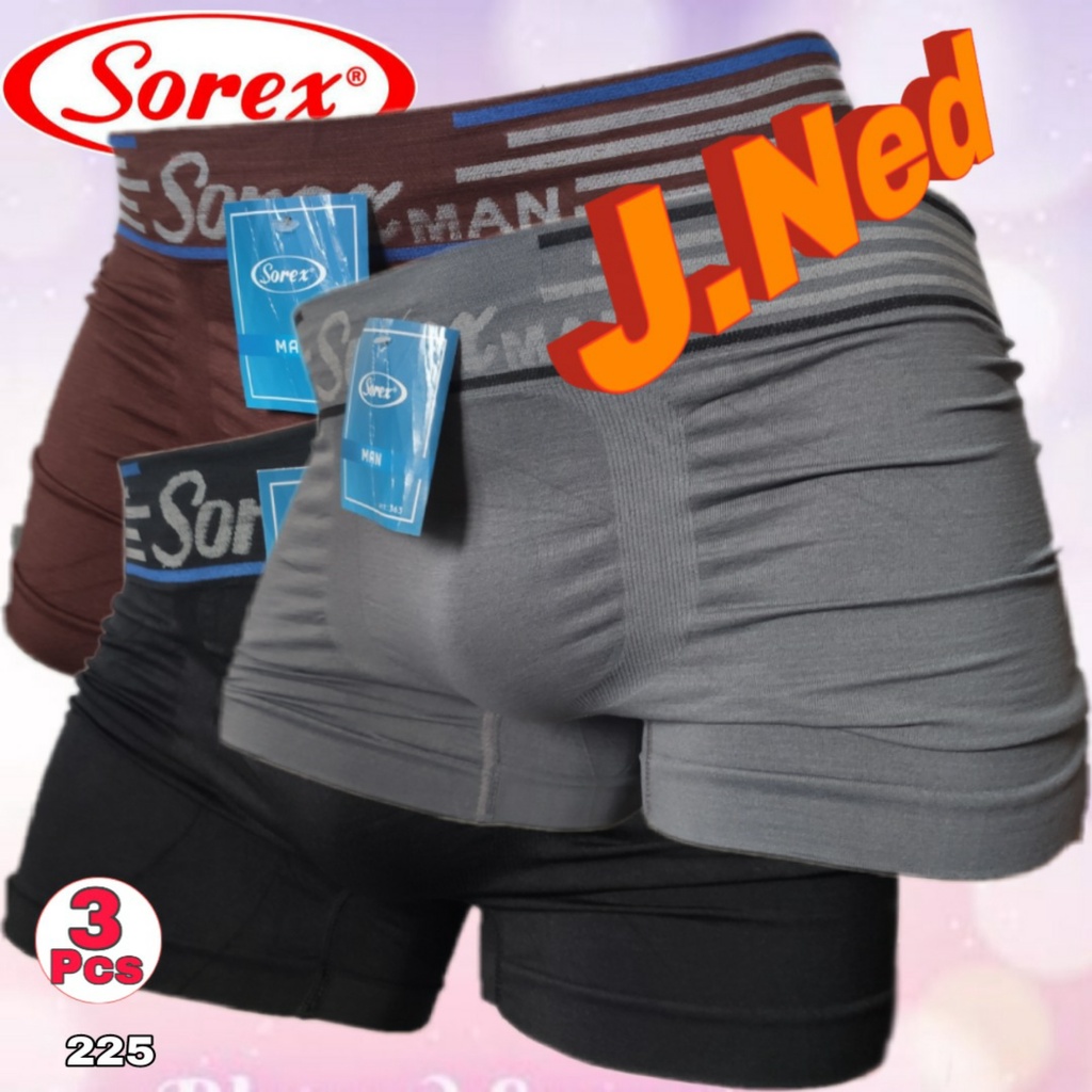 J225T -  ( 3 PCS ) CD BOXER PRIA IMPORT SOREX FREE SIZE FIT TO XL