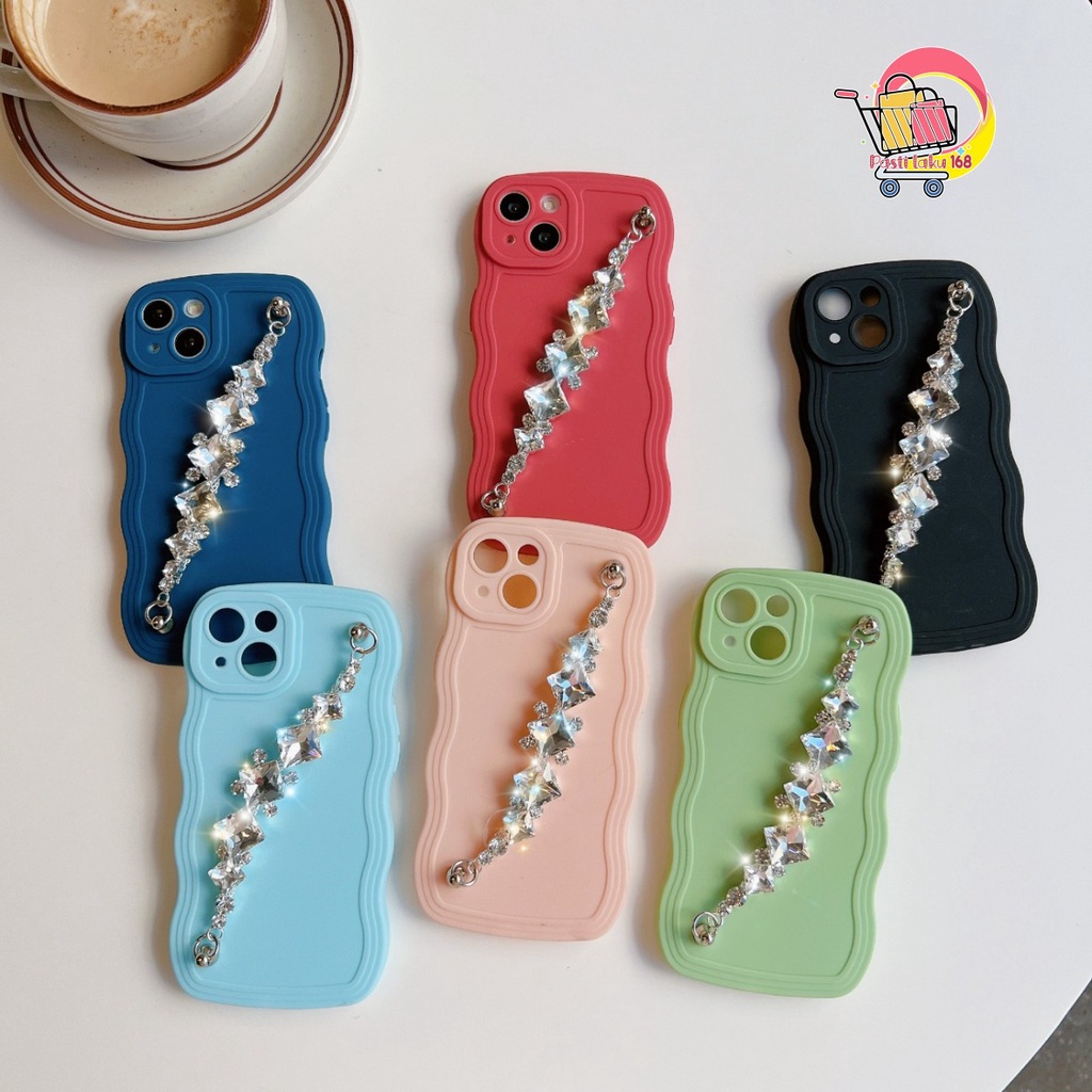 GC03 SOFTCASE GELOMBANG RANTAI DIAMOND FOR OPPO RENO 4F 5 5F 6 7 8 7Z 8Z PL2931