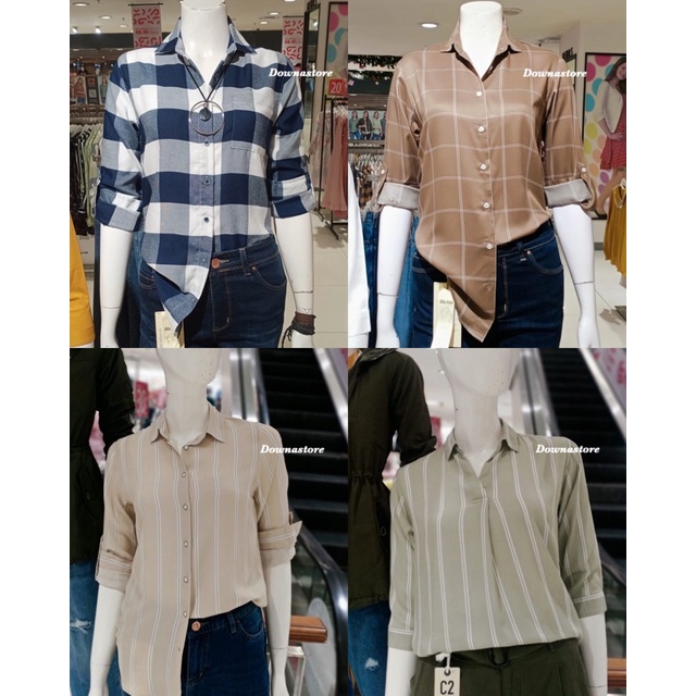 C2 Kemeja lengan panjang wanita (S-XXL)