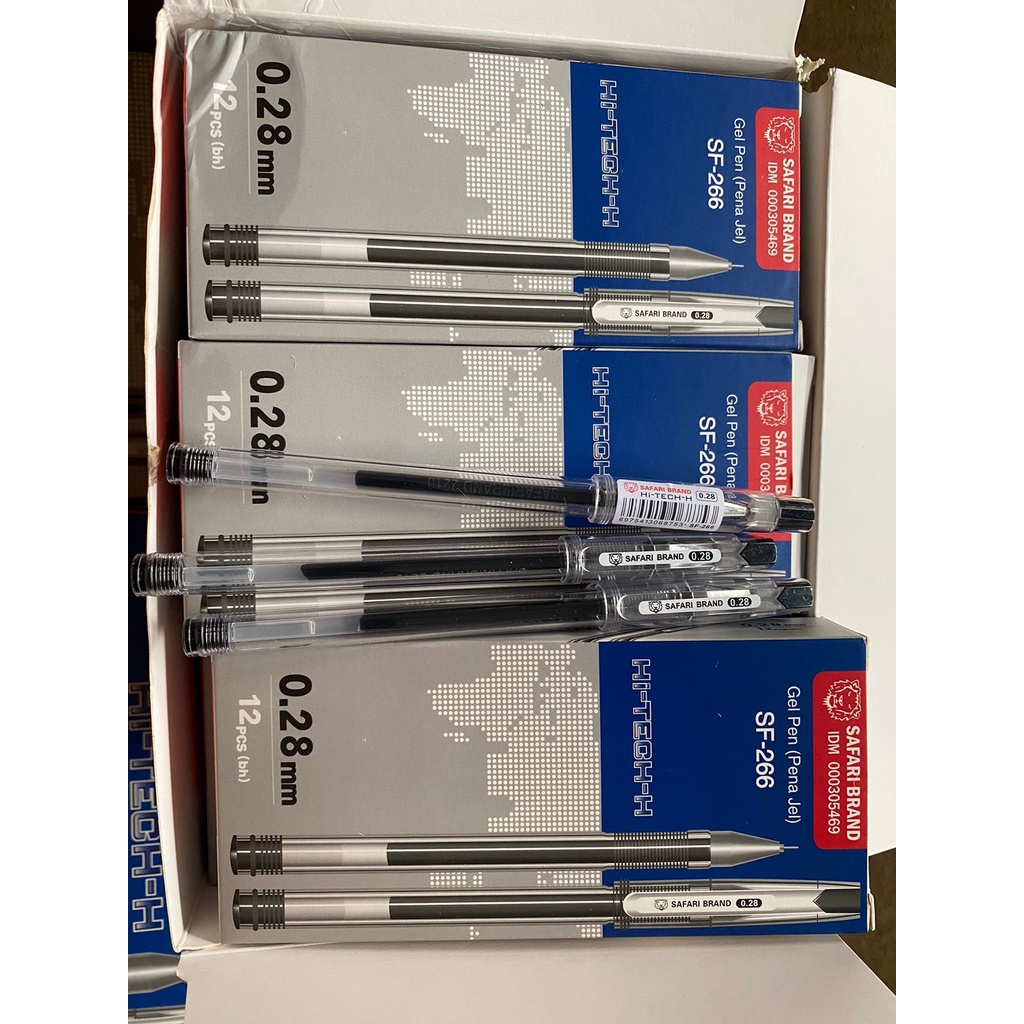 

Bolpoint Gel Hi Tec SF 266 pen || 1 pax 12 pcs || Pulpen Gel