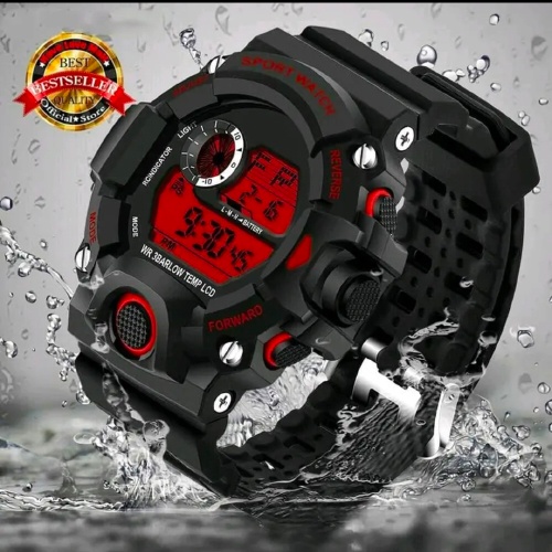 Jam tangan pria digital Anti air/JAM QQ SPORT JARUM ANTI AIR JAM TANGAN MASA KINI JAM TANGAN OLAHRAG