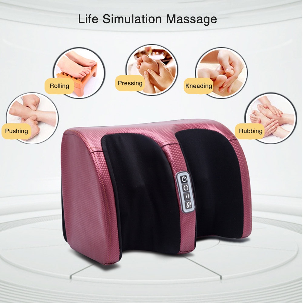 Foot massager 4 tombol 5 utama teknik pijat tombol pintar menguleni tekan kaki betis foot sole leg massage machine foot electric instrument rumah tangga terapi kaki mesin