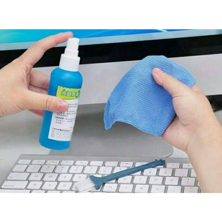 Cairan Spray Pembersih Layar Komputer,TV,Laptop LCD Screen Cleaner Kit