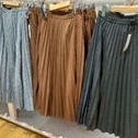 UNIQLO ORIGINAL ASLI PAUL & JOE Maxi Skirt Rok Pleated Panjang Katun Linen Polos