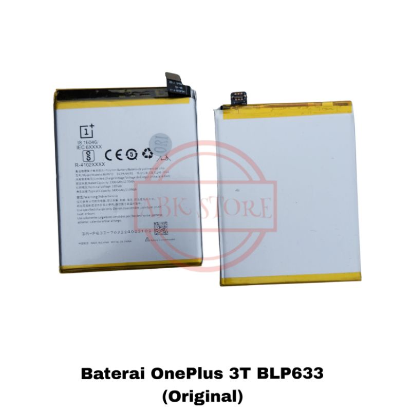 BATRE BATERAI BATTERY ONEPLUS 3T | ONE PLUS 3T BLP633 ORIGINAL