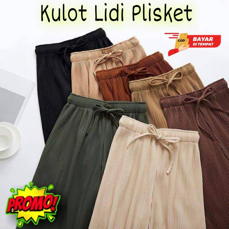 100% big sale CELANA KULOT LIDI TEBAL PREMIUM / KULOT LIDI WANITA NEW!! 2022 / KULOT LIDI KEKINIAN