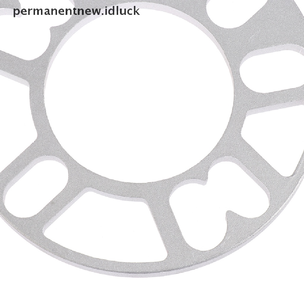 [luckypermanentnew] 3 /5 /6 /8/10mm Paduan Aluminium Mobil Roda Spacer Adaptor Shims Plat Aksesoris Mobil [ID]