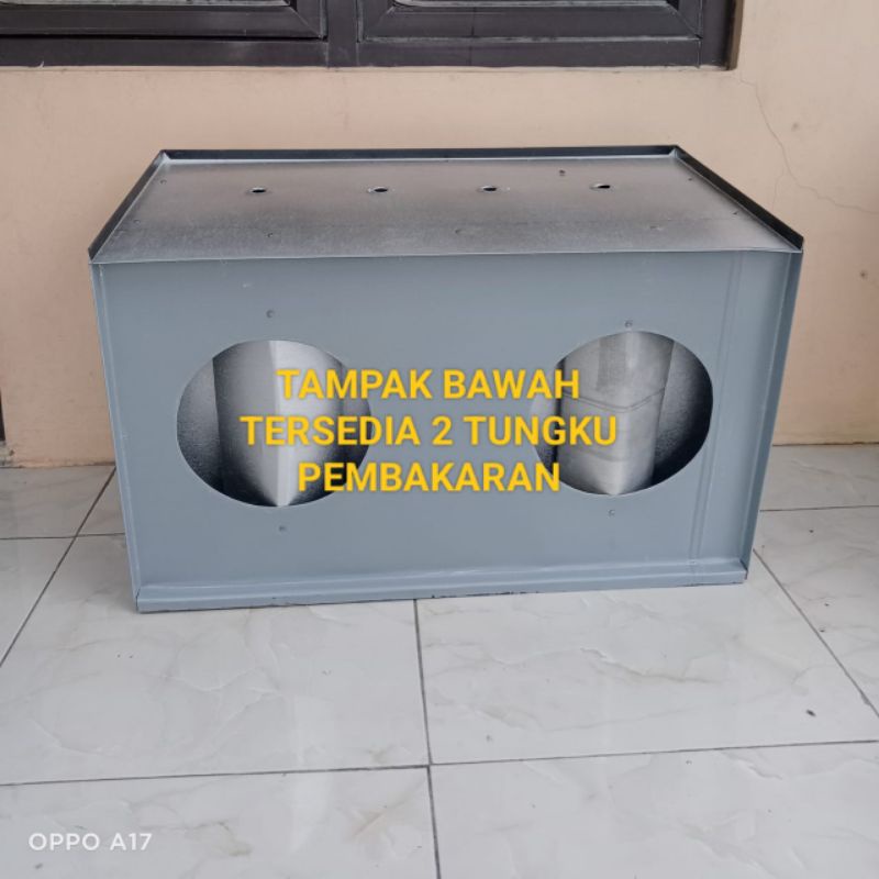 Oven Tangkring Kompor 2 Tungku Ukuran 60x40x36 Kapasitas 2 loyang