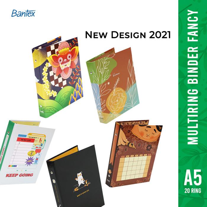 

Binder Multiring Bantex A5 20 Ring Motif Fancy #1329