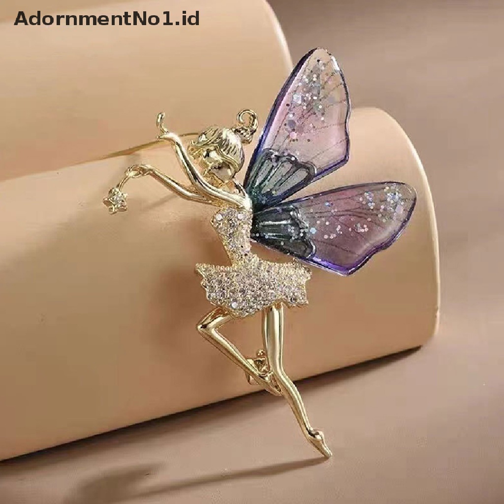 [AdornmentNo1] Kupu-kupu Peri Bros Fashion Kreatif Aksesoris Pakaian Pin Indah Butterfly Fairy Pin Untuk Wanita Pakaian Syal Klip Kerah Manset Pin Perhiasan Hadiah Bagus [ID]