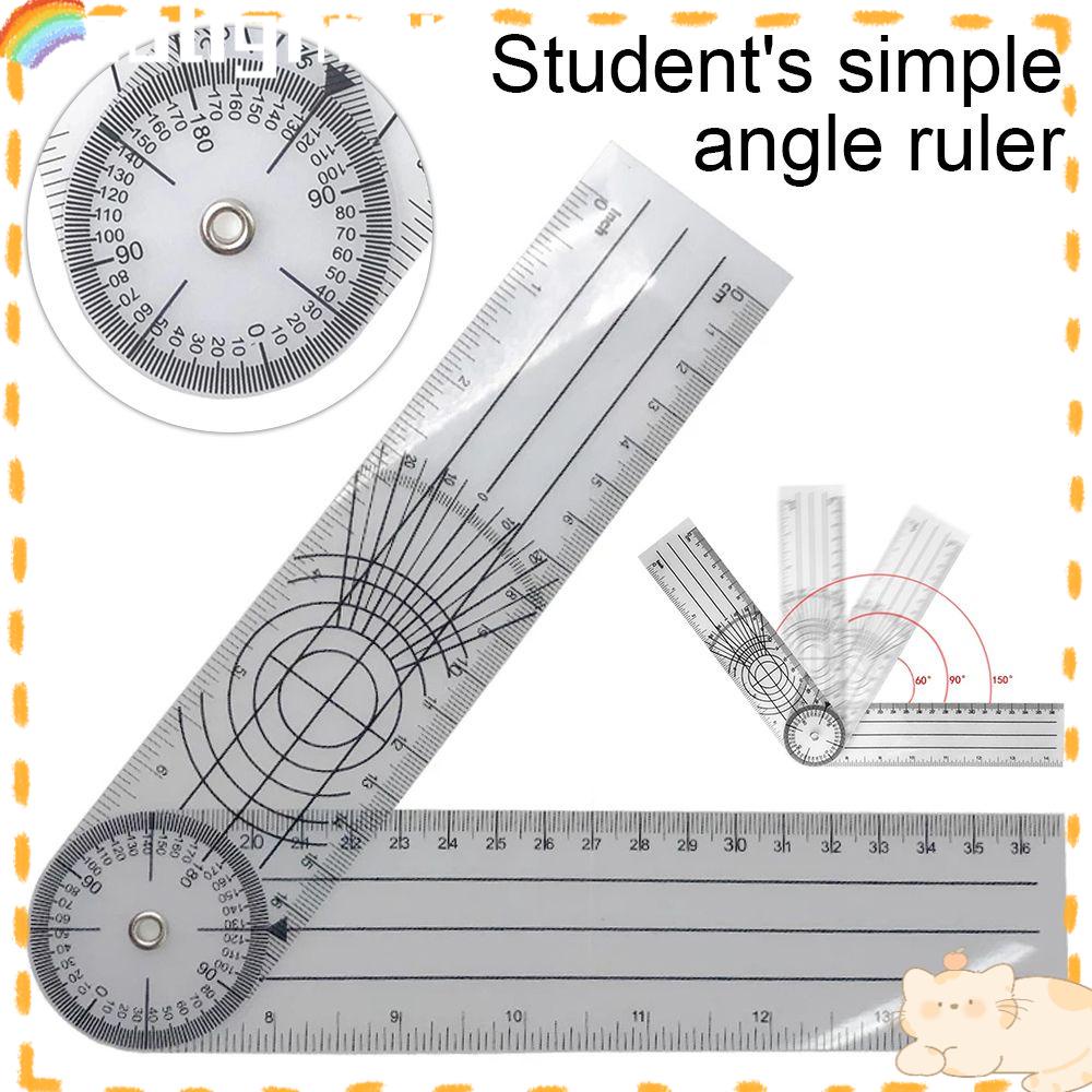 Solighter 3PCS Goniometer 360derajat 0-140mm Sudut Pencari Sudut Tulang Belakang Medis