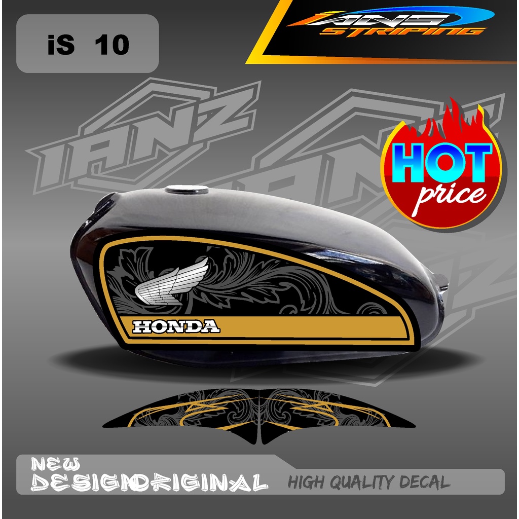 CUSTOM CB 100 STRIPING VARIASI HOLOGRAM / STIKER CB 100 CUSTOM HOLOGRAM DAN NON HOLOGRAM IS10