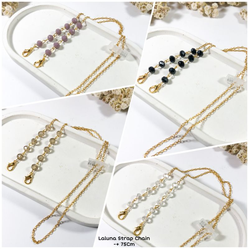[LALUNA CRYSTAL] STRAP MASKER 2IN1 HIJAB KALUNG MASKER TALI KONEKTOR MASKER GANTUNGAN MASKER STRAP M