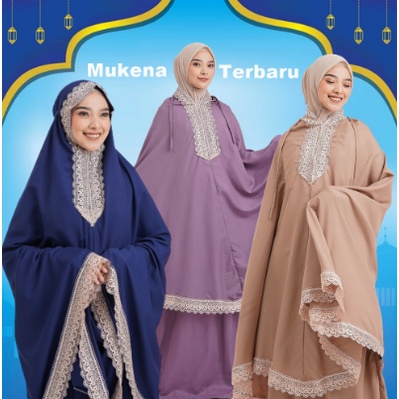 Mukena Bahan Rayon Adem Mukenah Premium / mukena Renda Mewah Mukena Zamora / Mukena Dewasa Jumbo