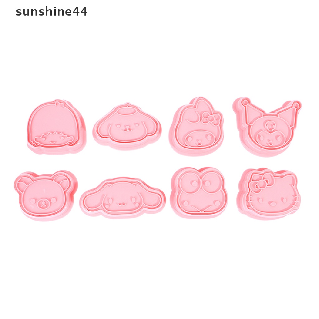 Sunshine 8pcs 3D Kartun Biskuit Cetakan Cookie Cutter Set Cookie Mold Baking Aksesoris.