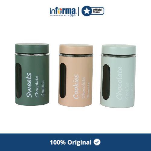 Informa - Informa Halston Set 3 Pcs Stoples/Toples lebaran/Toples premium/Toples biscuit/Toples Snac