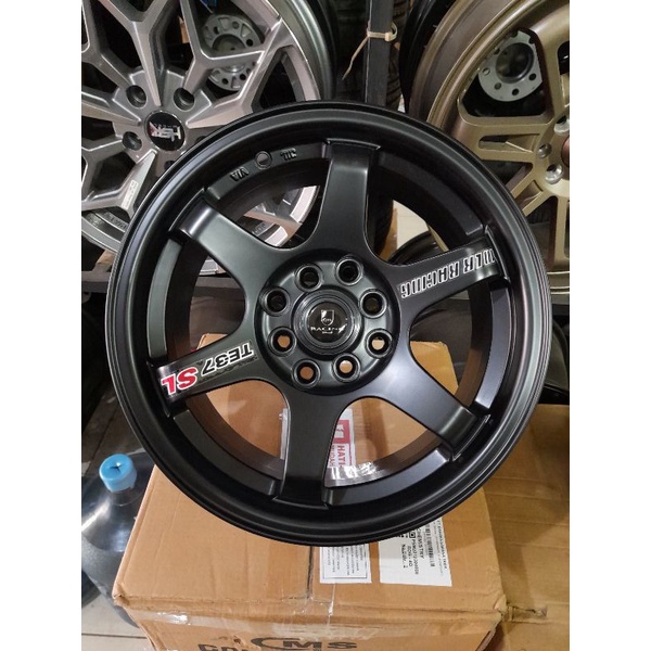 velg te37 ring 15 untuk mobil brio agya ayla calya sigra avanza xenia