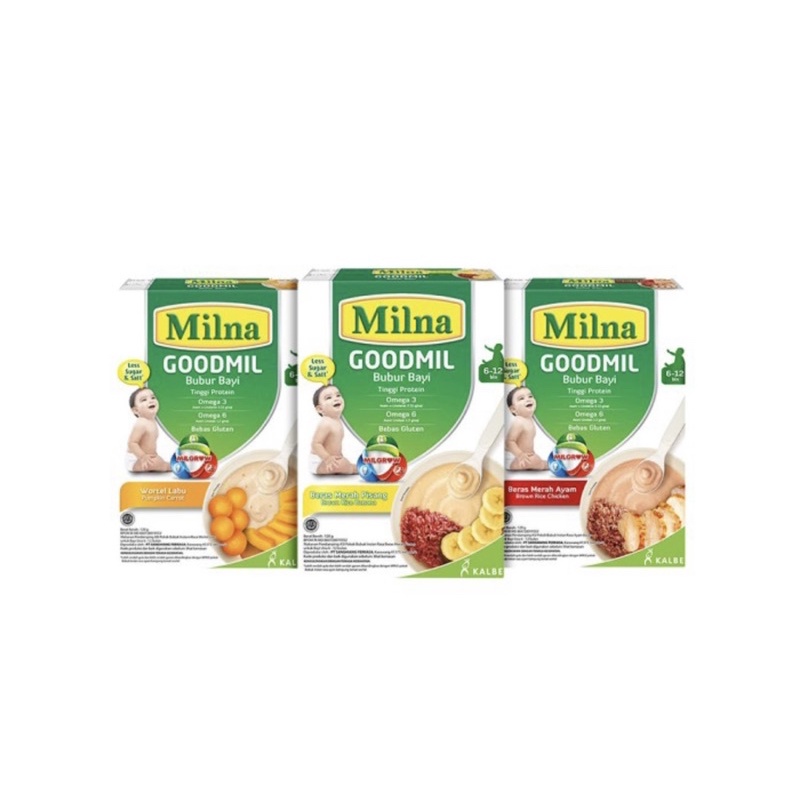 Milna goodmil bubur bayi 120 gram ( bubur bayi alergi susu sapi )