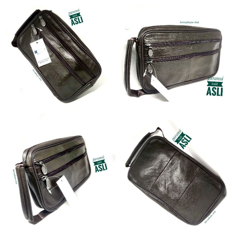 Handbag Tas tangan clutch import Kulit asli pria wanita JEEP