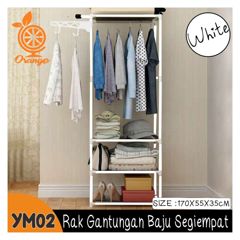 RAK Lemari Pakaian Stand Hanger Single Rak Serbaguna rak penyimpanan rak gantungan rak baju HIGH QUALITY