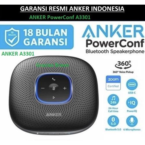 ANKER A3301 PowerConf Speaker Conference Call Zoom Bluetooth Garansi