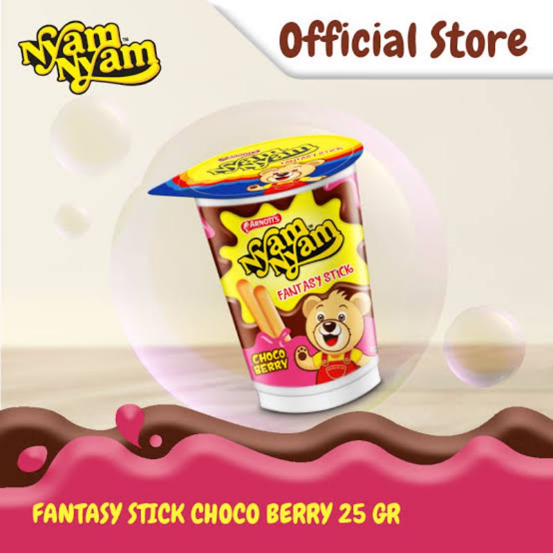 

Nyam nyam fantasy stick Stroberi 25 gram | Stick Nyam nyam fantasy